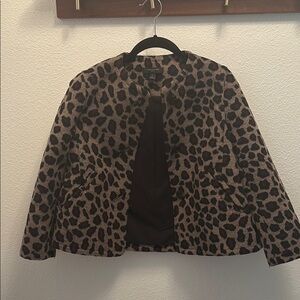 Ann Taylor Leopard Print Jacket